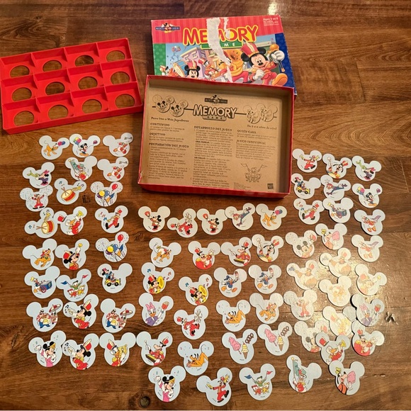 Disney Mickey for Kids memory game has ALL pieces box has some damage on top. - Picture 4 of 5